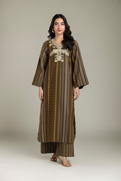 Embroidered | Light Khaddar | Fabrics 2 Piece | Top and Bottom | AED 130.00