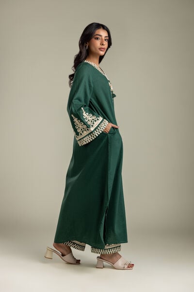 Embroidered | Heavy Textured Cotton | Pants | AED 200.00