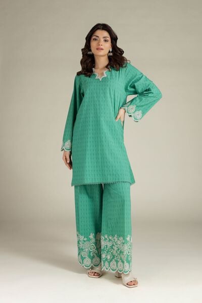Embroidered | Cotton Dobby | Fabrics 2 Piece | AED 150.00