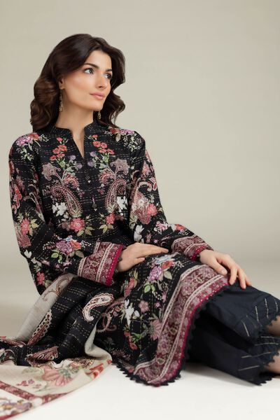 Printed | Mesuri Dobby | Tailored 3 Piece | AED 250.00