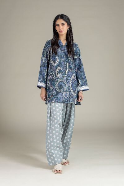 Dyed | Heavy Textured Cotton | Pants | AED 70.00