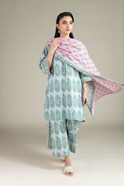 Printed | Textured Cotton | Dupatta | AED 70.00