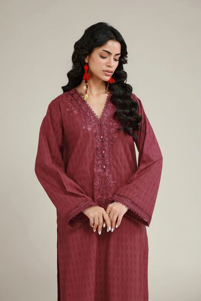 Embroidered | Dobby | Dobby Tailored Set | AED 200.00