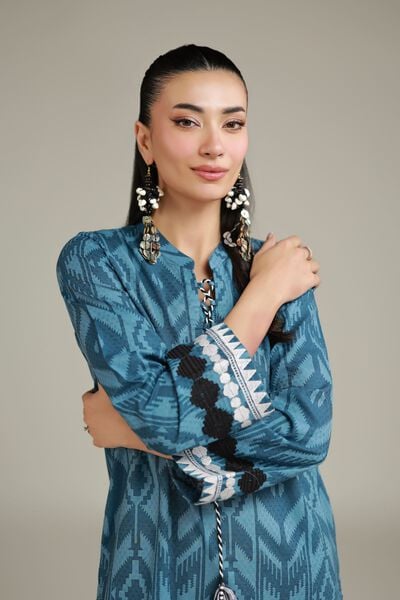 Embroidered | Cotton Dobby | Printed Cotton Kurta | AED 130.00