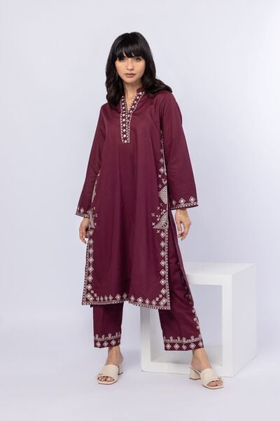 Embroidered | Cotton Dobby | Pants | AED 100.00