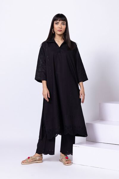 Embroidered | Crosshatch Poplin | Kurta | AED 140.00