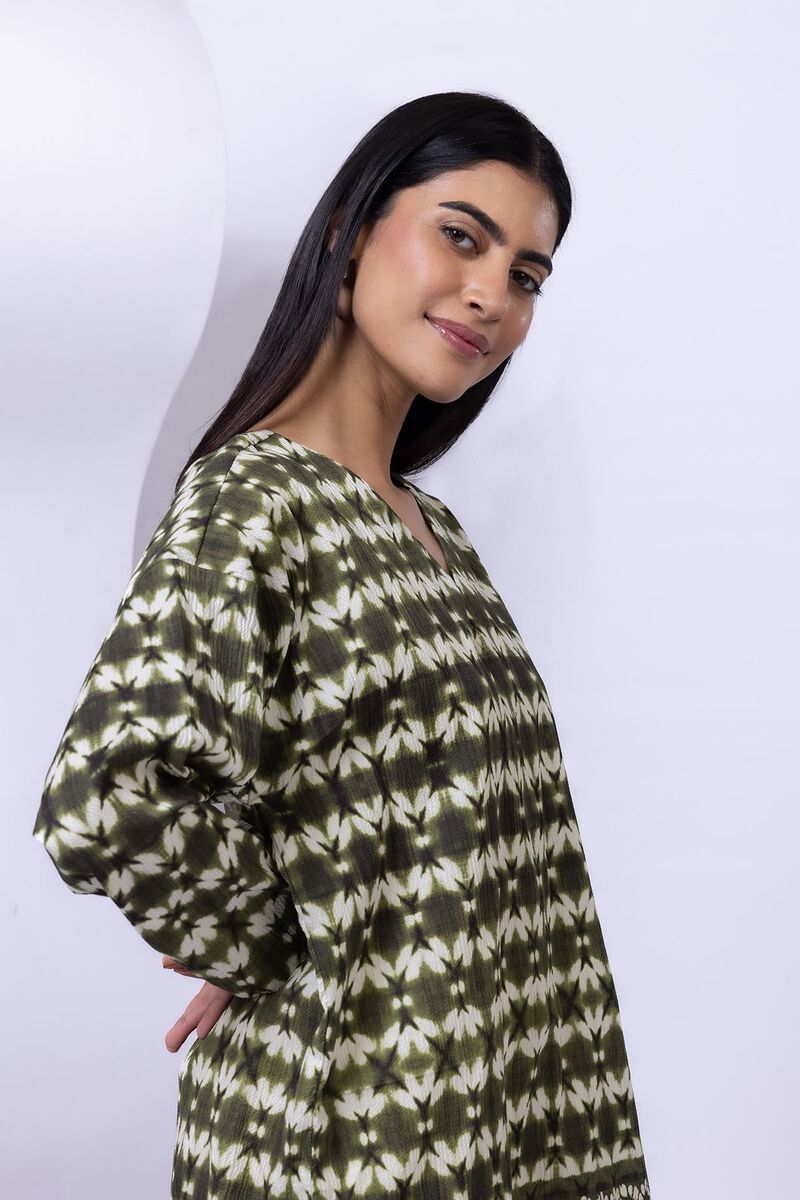 Printed | Ripple Crinkle | Kurta | AED 30.00