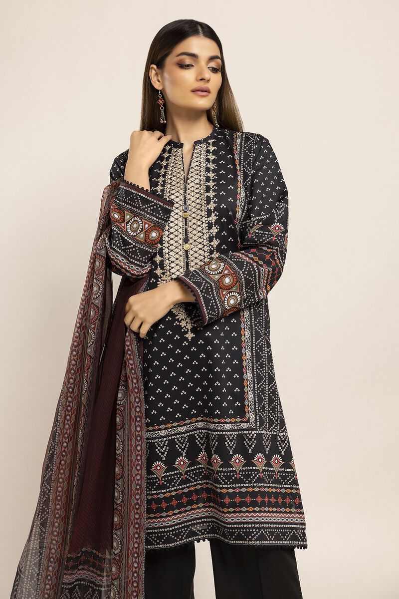 Embroidered | Cambric | Fabrics 3 Piece | null