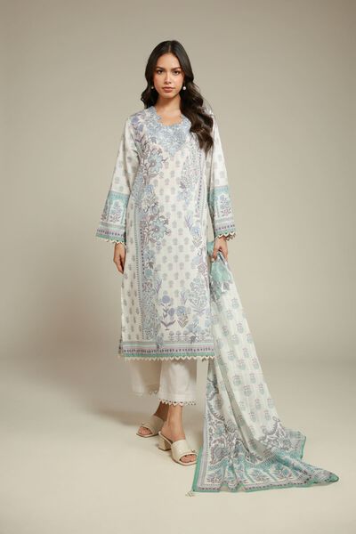 Embroidered | Textured Lawn | Fabrics 3 Piece | AED 180.00