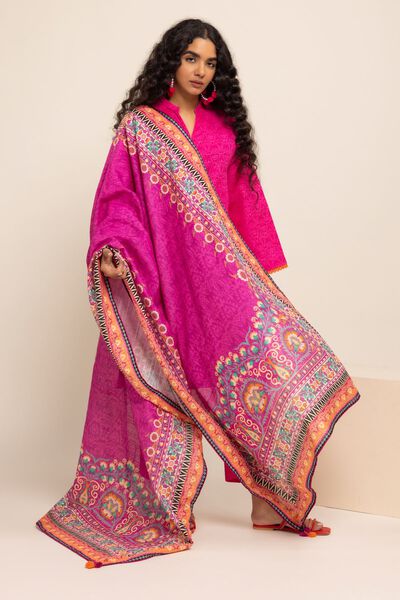 Dupatta, PINK, hi-res