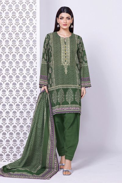 Light Khaddar | Embroidered | Fabrics 3 Piece | AED 140.00