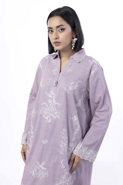 Embroidered | Crosshatch | Tailored 2 Piece | Top and Bottom | AED 180.00