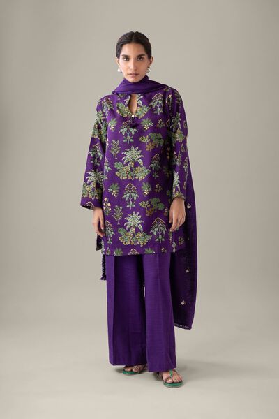 Dyed | Khaddar | Pants | AED 80.00