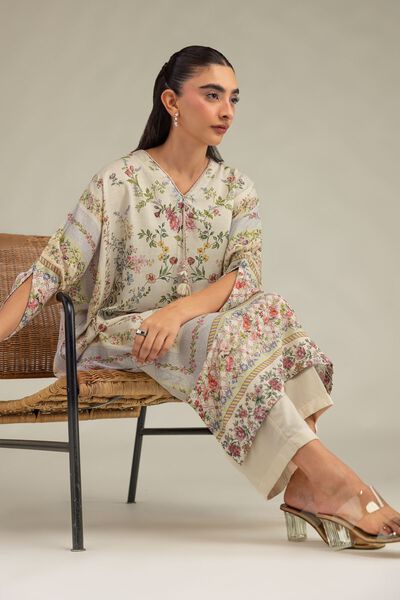 Printed | Raw Silk | Solid Silk Pants | AED 150.00