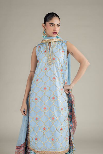 Embroidered | Raw Silk | Kurta | AED 60.00