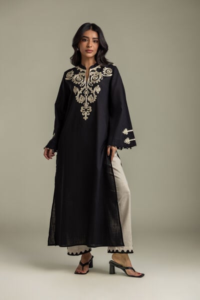 Embroidered | Heavy Textured Cotton | Pants | AED 150.00