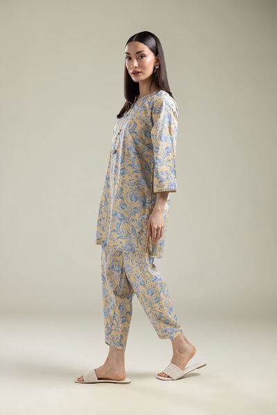 Printed | Cotton Viscose | Floral Cotton Pants | AED 100.00
