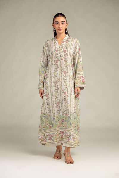 Printed | Raw Silk | Raw Silk Pants | AED 150.00