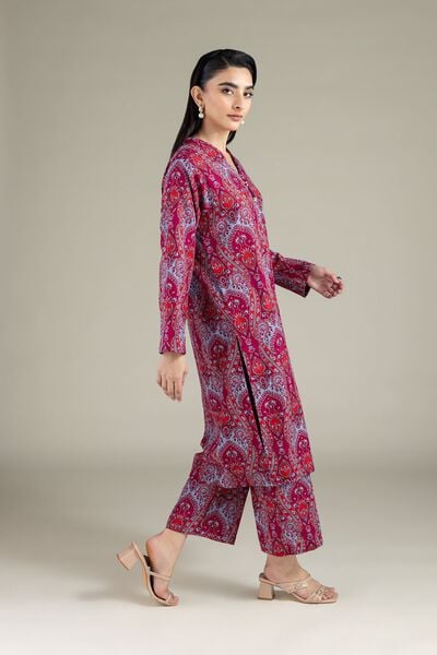Printed | Textured Cotton | Pants | AED 70.00