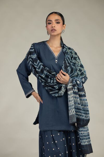 Textured Lawn | Embroidered | Textured Lawn Dupatta | AED 80.00