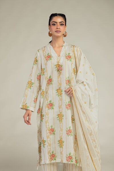 Printed | Cambric | Long Cambric Kurta | AED 150.00