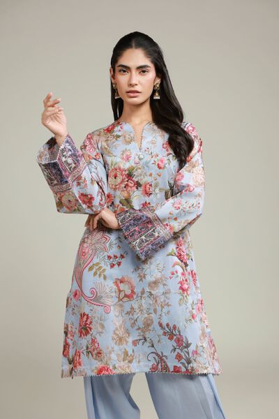 Printed | Jacquard | Blue 2-Piece Tailored | AED 180.00