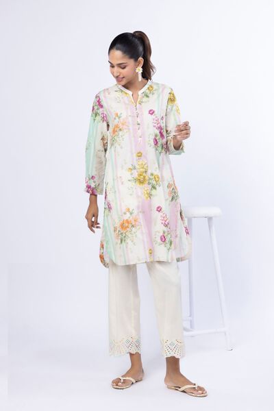 Embroidered | Cambric | Pants | AED 88.00