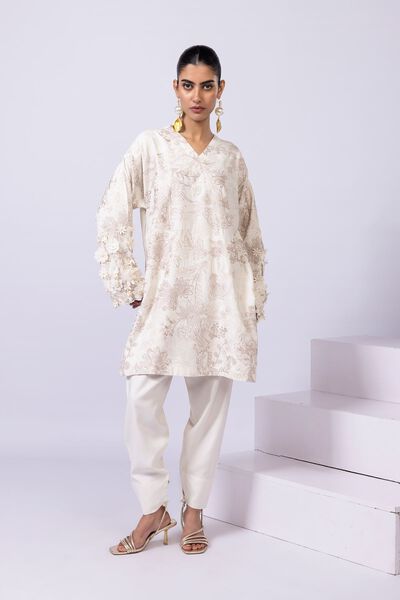 Embroidered | Viscose Oak Silk | Kurta | AED 144.00