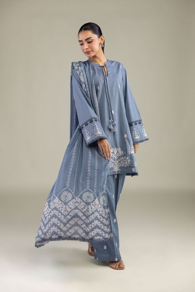 Textured Lawn | Embroidered | Floral Lawn Dupatta | AED 130.00