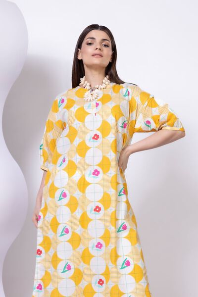 Printed | Crosshatch Poplin | Kurta | AED 50.00