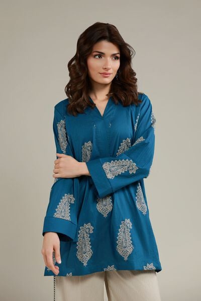 Embroidered | Cotton Crinkle | Kurta | AED 180.00