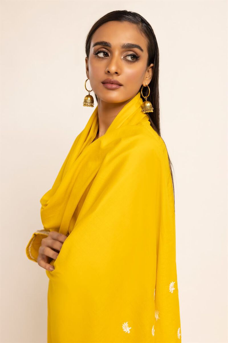 Dyed Embroidered | Lawn | Dupatta | Embroidered | null