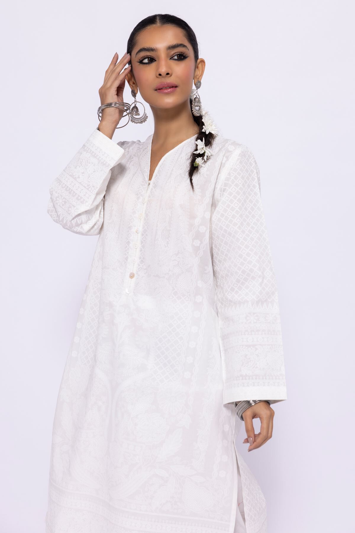 Khaadi white sales dress