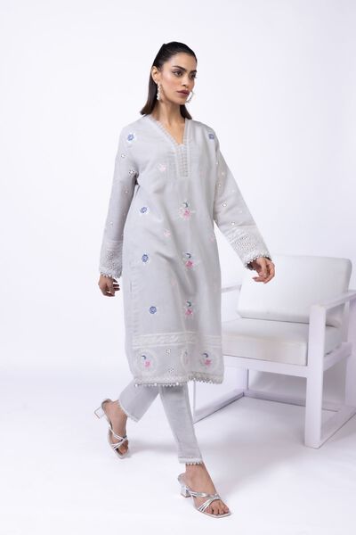 Embroidered | Cotton Reflex | Pants | AED 30.00