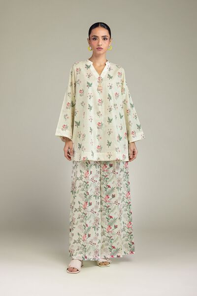 Printed | Cambric | Floral Cambric Pants | AED 80.00