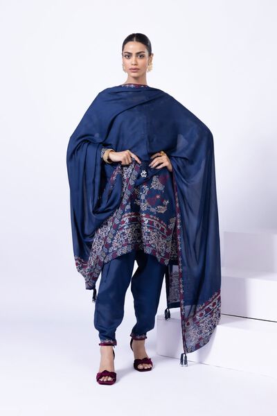 Embroidered | Light Thai Silk | Dupatta | AED 36.00