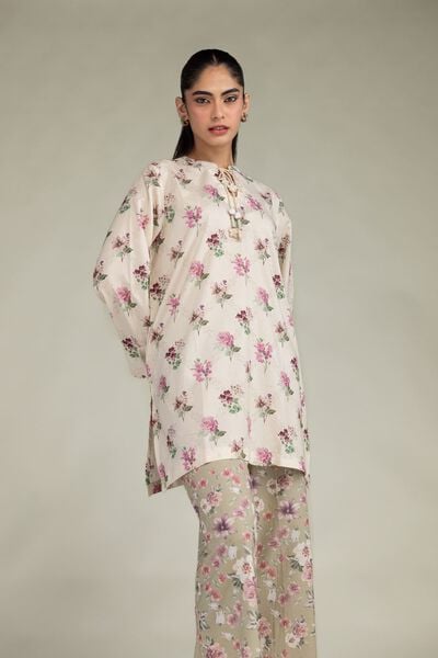 Printed | Cotton Viscose | Floral Short Kurta | AED 180.00