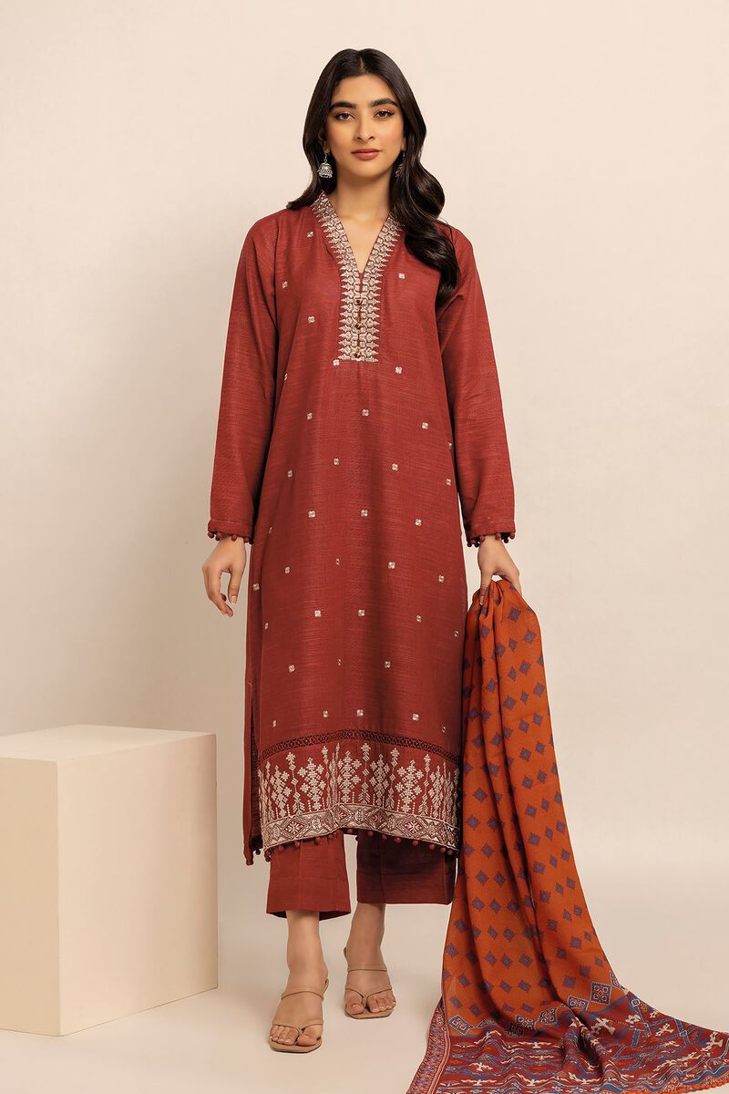 Embroidered | Crosshatch | Fabrics 3 Piece | null