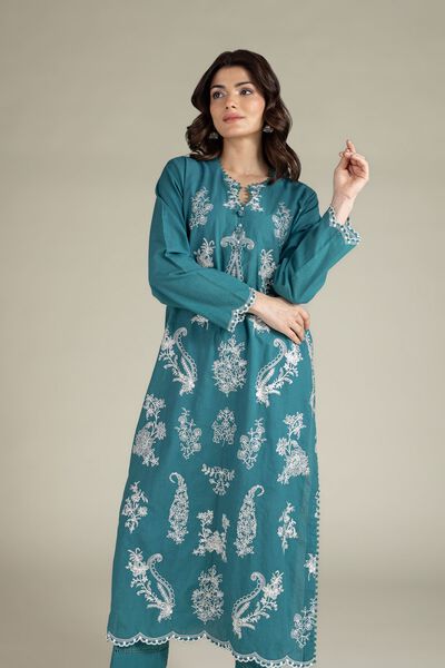 Embroidered | Cambric | Tailored 2 Piece | Top and Bottom | AED 250.00