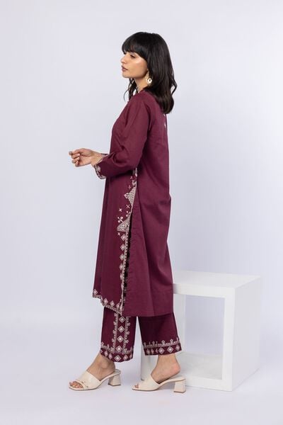 Embroidered | Cotton Dobby | Pants | AED 100.00