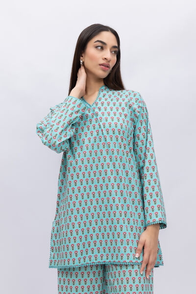 Printed | Crosshatch Poplin | Kurta | AED 100.00