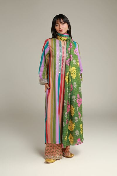 Embroidered | Cambric | Cambric Summer Pants | AED 100.00