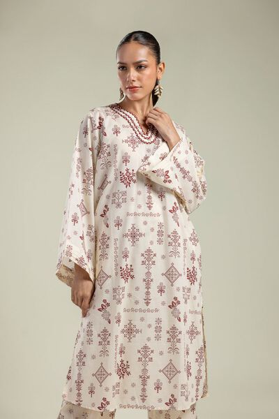 Printed | Cambric | Long Floral Kurta | AED 100.00