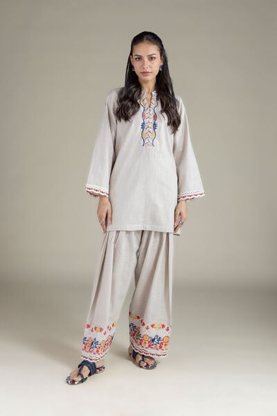 Embroidered | Heavy Textured Cotton | Shalwar | AED 120.00