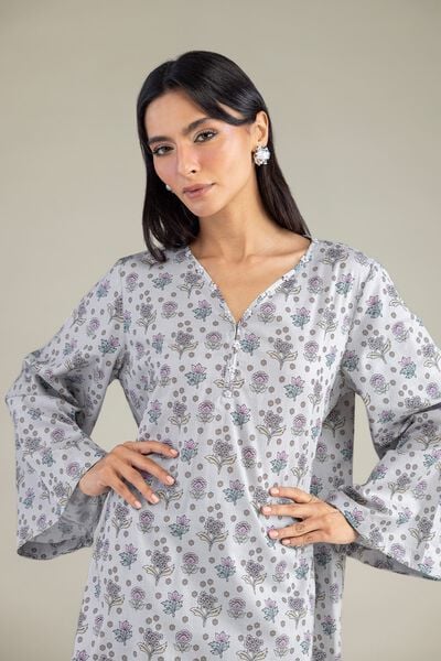 Printed | Cambric | Floral Cambric Kurta | AED 150.00
