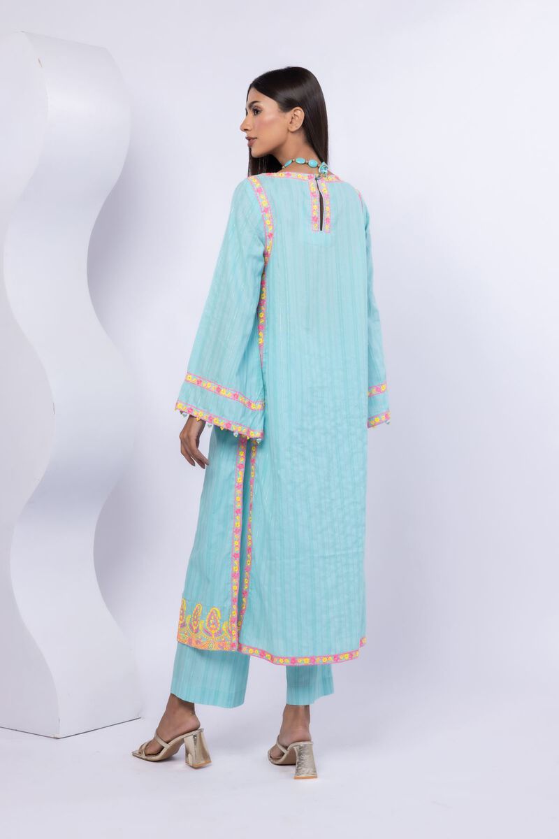 Embroidered | Lurex Stripes | Kurta | AED 180.00