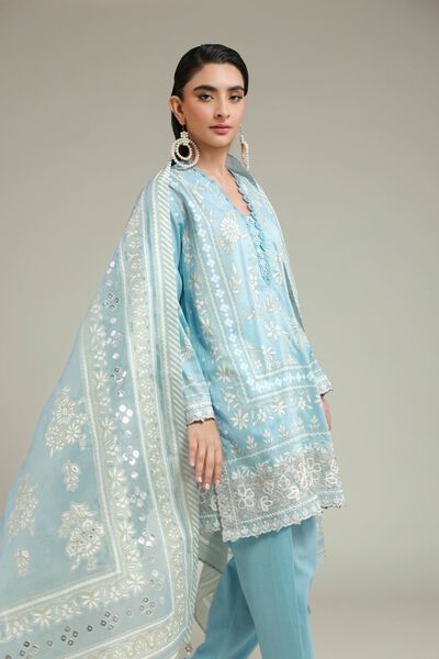 Embroidered | Cambric | Tailored 3-piece Set | AED 350.00