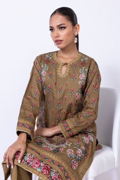Embroidered | Cambric | Kurta | AED 78.00