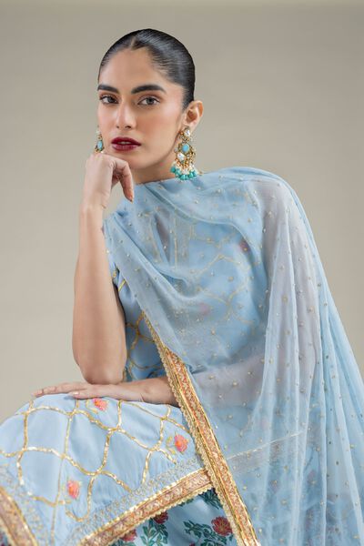 Embroidered | Raw Silk | Dupatta | AED 39.60