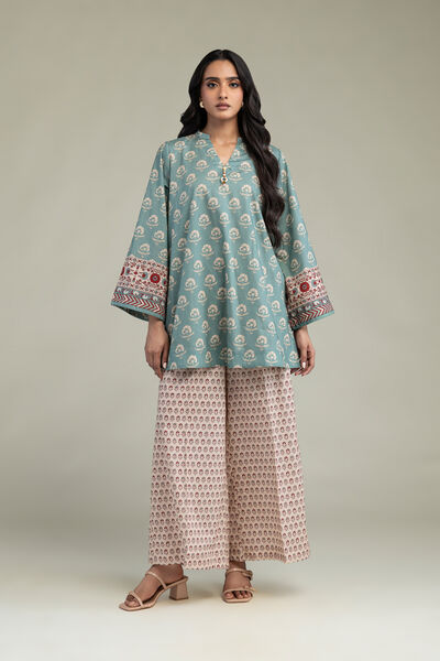 Printed | Cambric | Floral Cambric Pants | AED 130.00